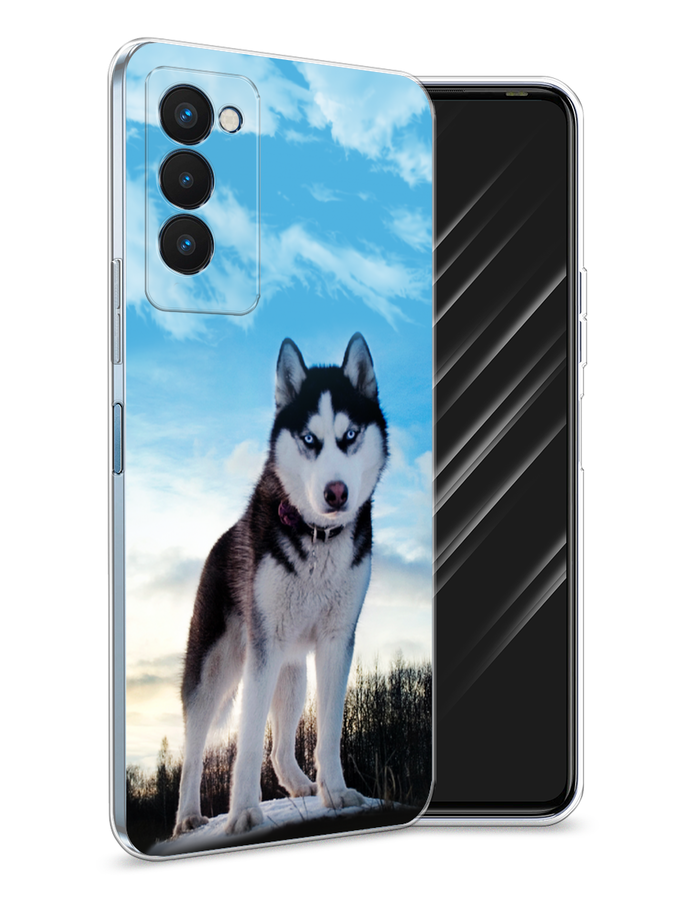 

Чехол Awog на Tecno Camon 18P "Хаски 3", Разноцветный, 300750-2