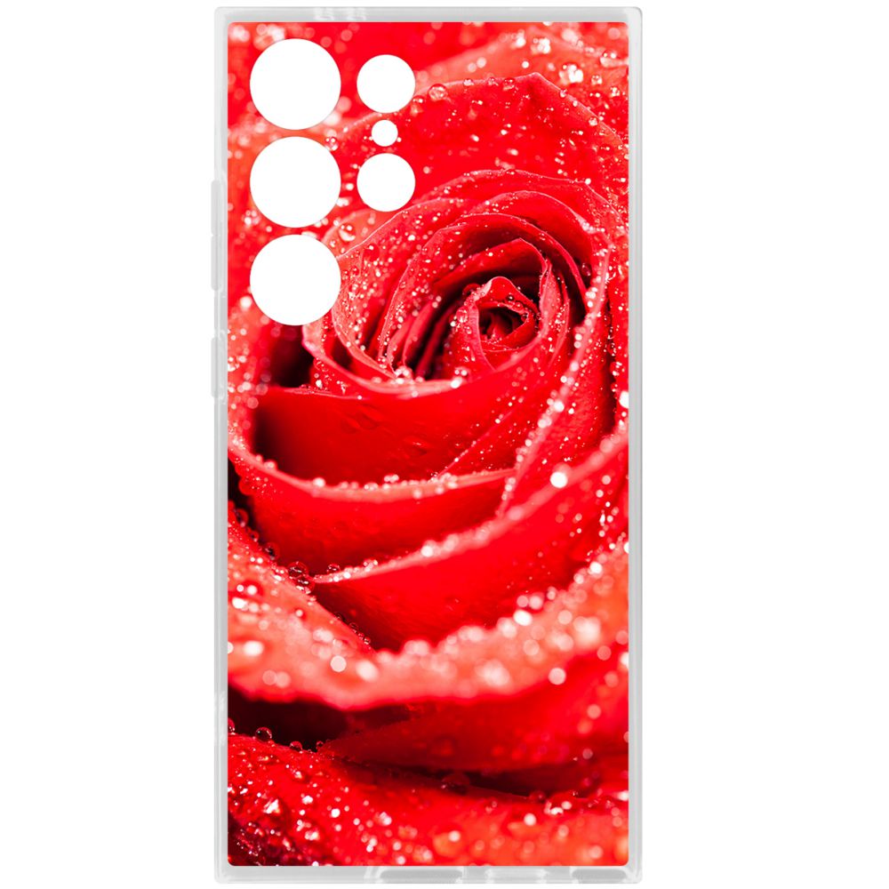 

Чехол-накладка Krutoff Clear Case Роза для Samsung Galaxy S24 Ultra, Прозрачный