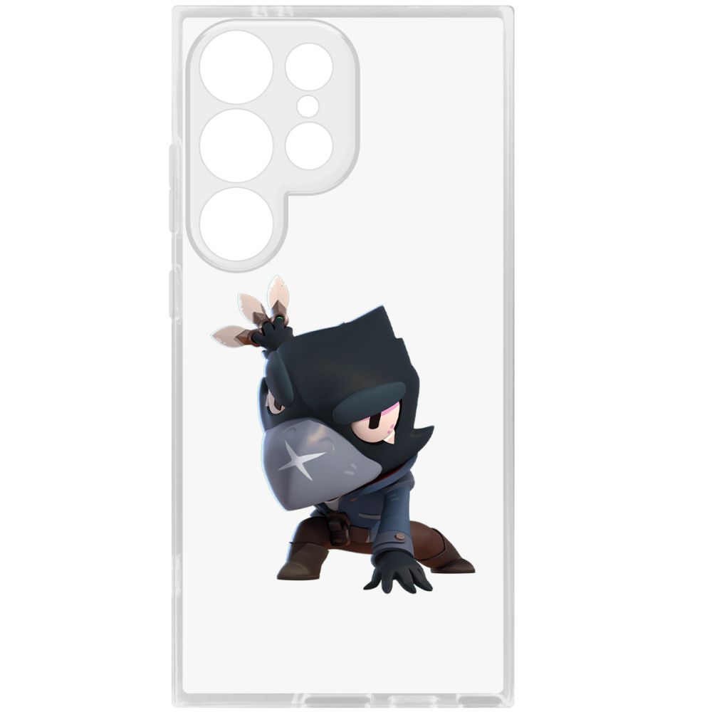 

Чехол-накладка Krutoff Clear Case Brawl Stars-Ворон для Samsung Galaxy S24 Ultra