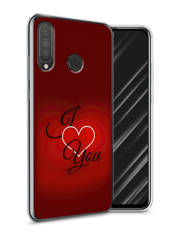 

Чехол Awog на Huawei P30 Lite "I love you 3", Красный;черный, 67950-6
