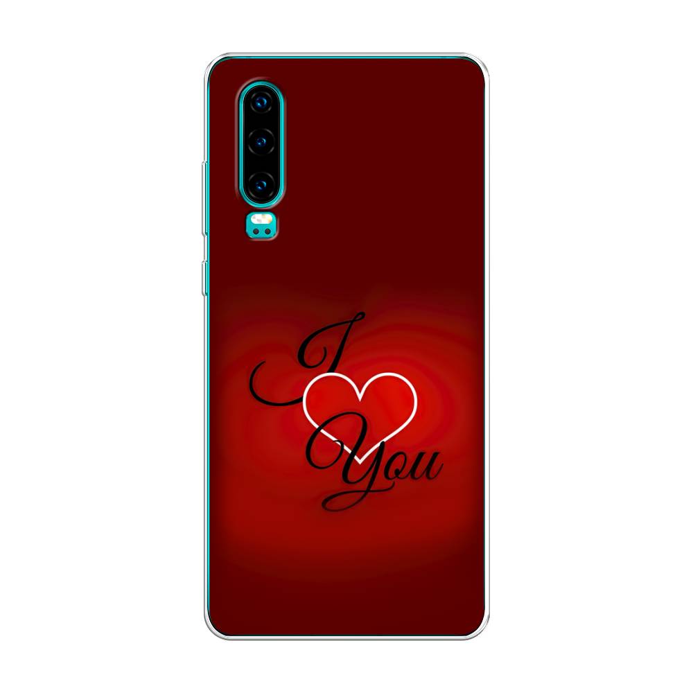 

Чехол Awog на Huawei P30 "I love you 3", Красный;черный, 68550-6