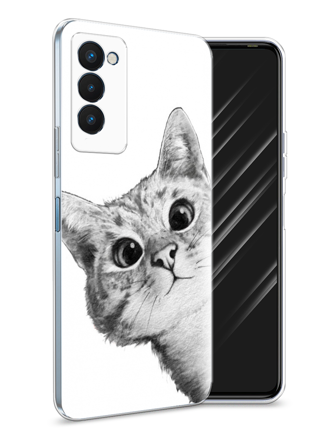 

Чехол Awog на Tecno Camon 18P "Кот рисунок черно-белый", Разноцветный, 300750-1