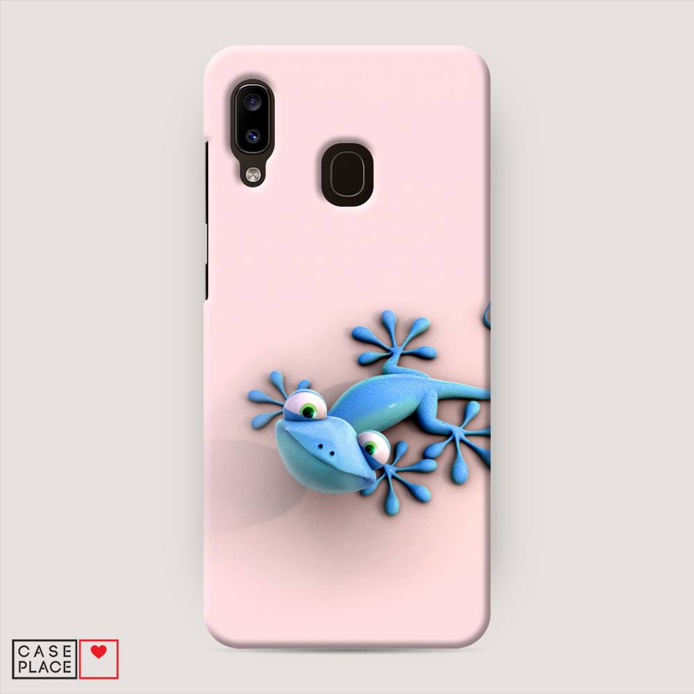 

Пластиковый чехол "Голубая ящерка" на Samsung Galaxy A20, 27620-1