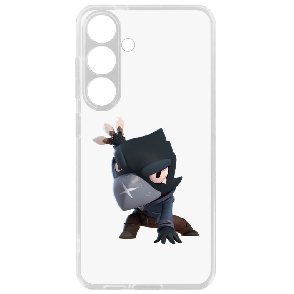 

Чехол-накладка Krutoff Clear Case Brawl Stars-Ворон для Samsung Galaxy S24, Прозрачный