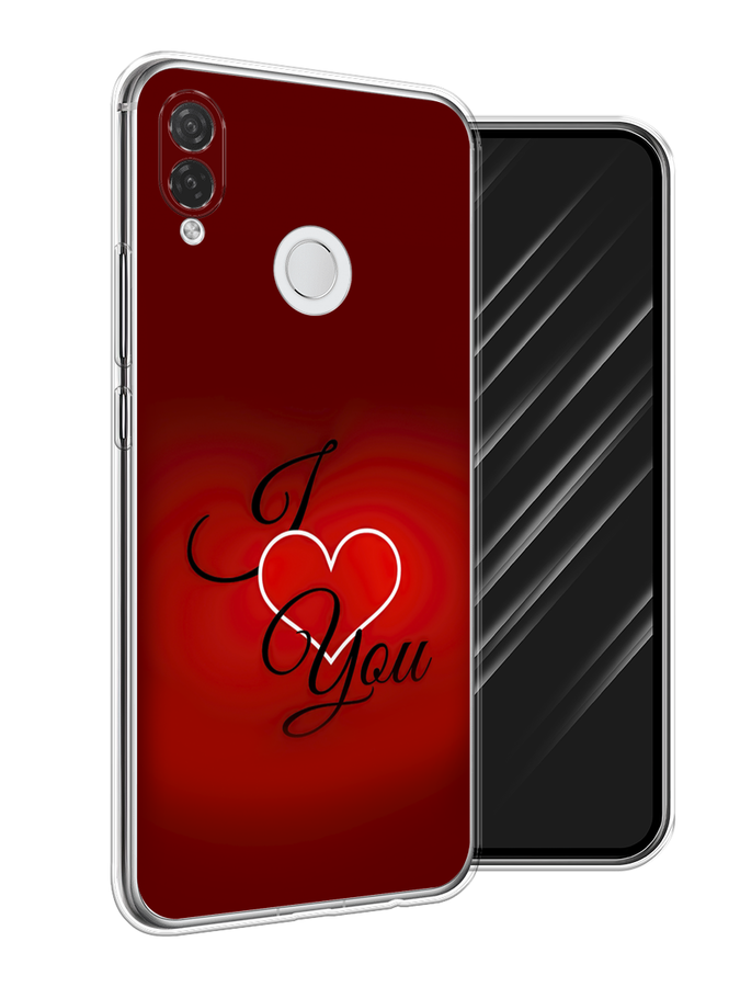 

Чехол Awog на Huawei P Smart Plus "I love you 3", Красный;черный, 68250-6