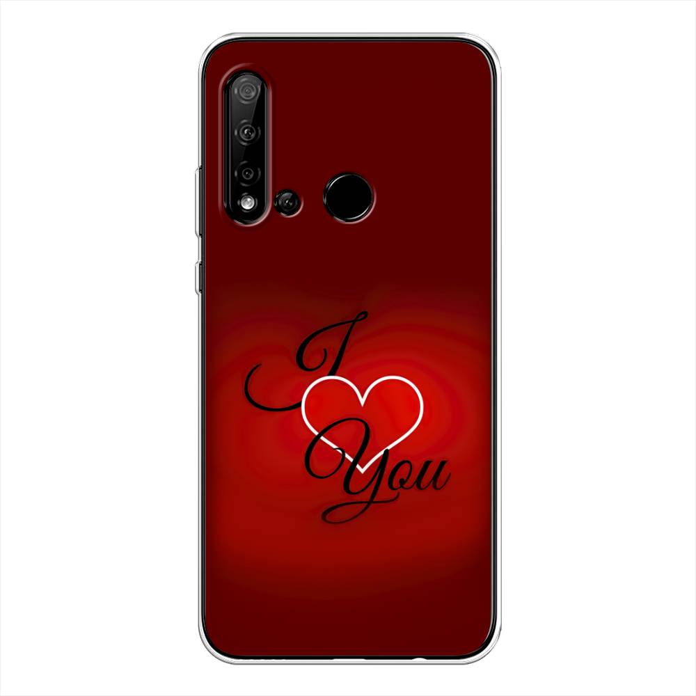 

Чехол Awog на Huawei Nova 5i "I love you 3", Красный;черный, 69850-6