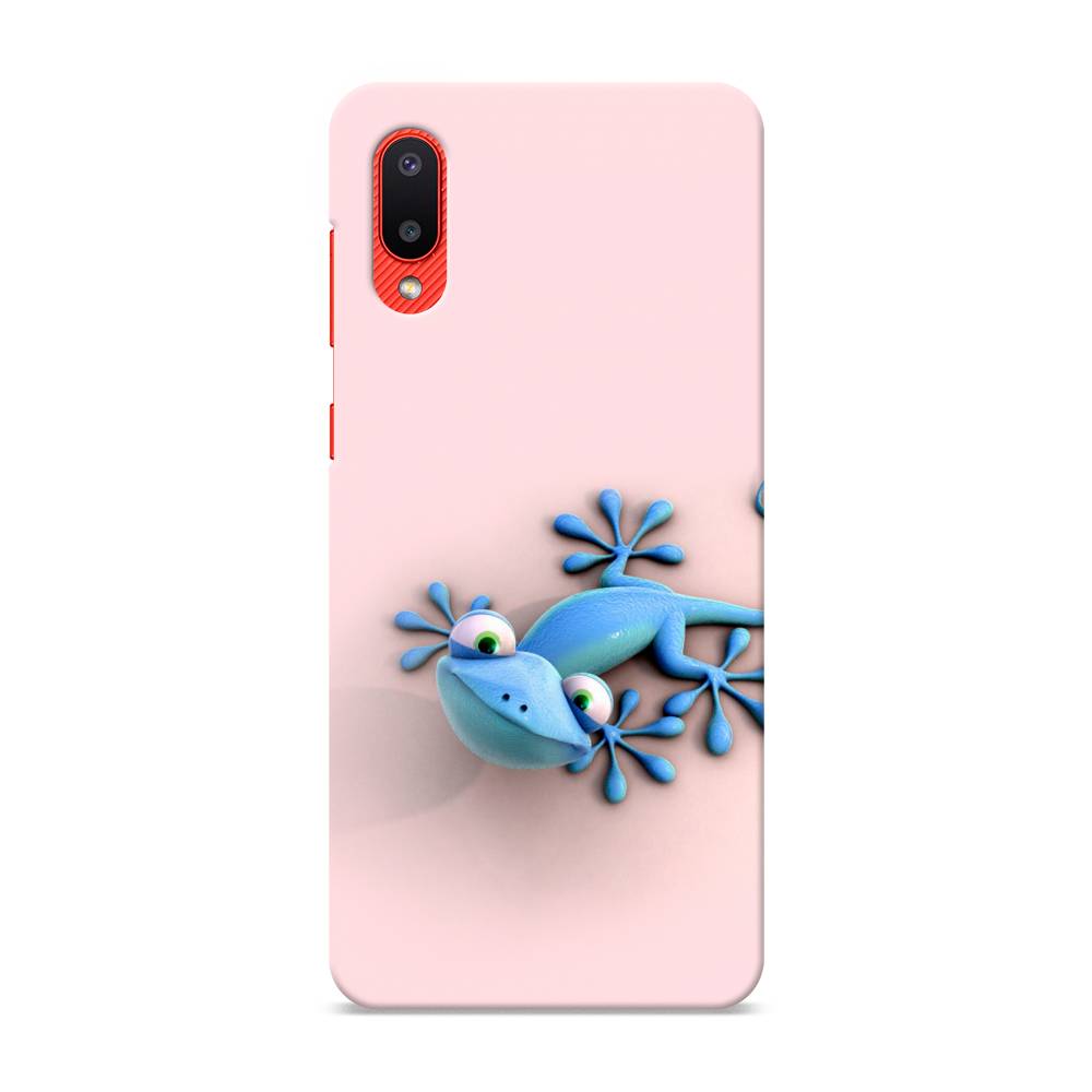 

Пластиковый чехол "Голубая ящерка" на Samsung Galaxy A02, 2102520-1