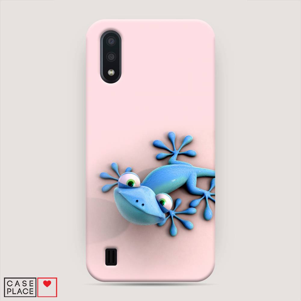 

Пластиковый чехол "Голубая ящерка" на Samsung Galaxy A01