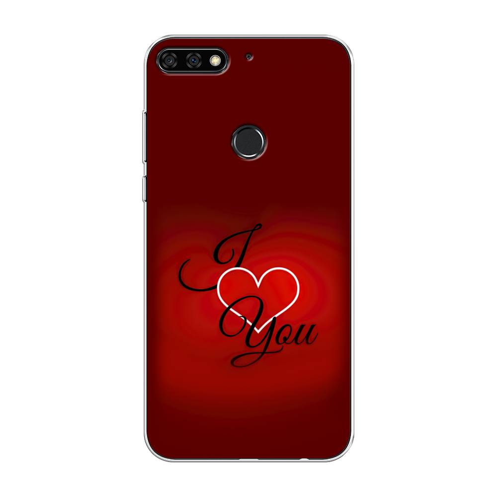 

Чехол Awog на Huawei Nova 2 Lite "I love you 3", Красный;черный, 64650-6