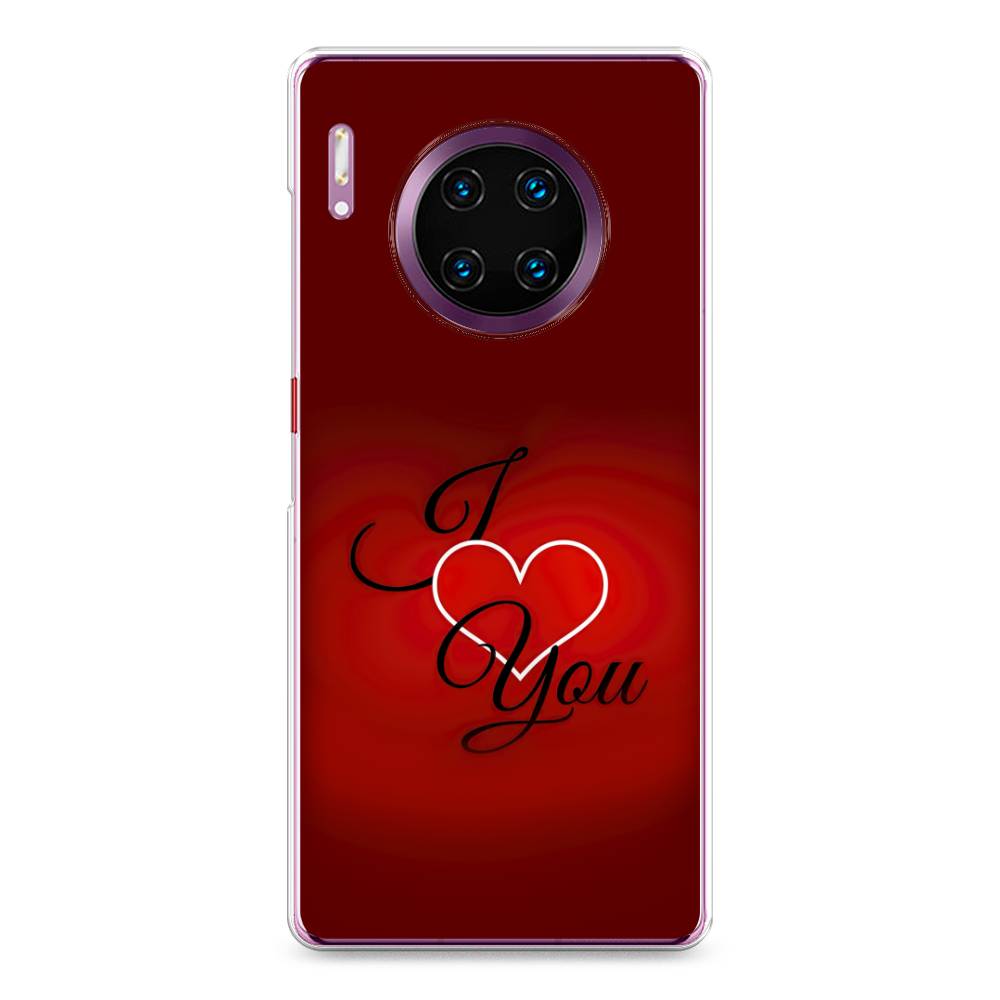 

Чехол Awog на Huawei Mate 30 Pro "I love you 3", Красный;черный, 610450-6