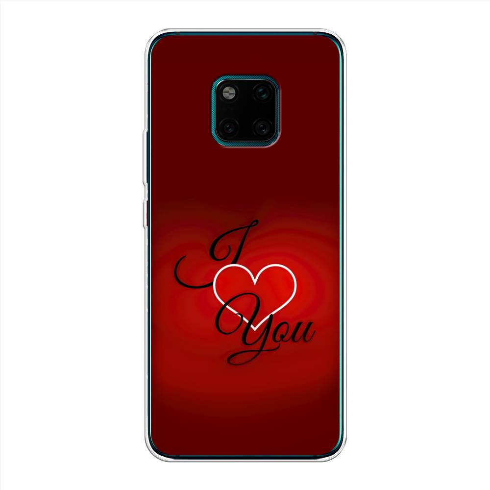 

Чехол Awog на Huawei Mate 20 Pro "I love you 3", Красный;черный, 67050-6