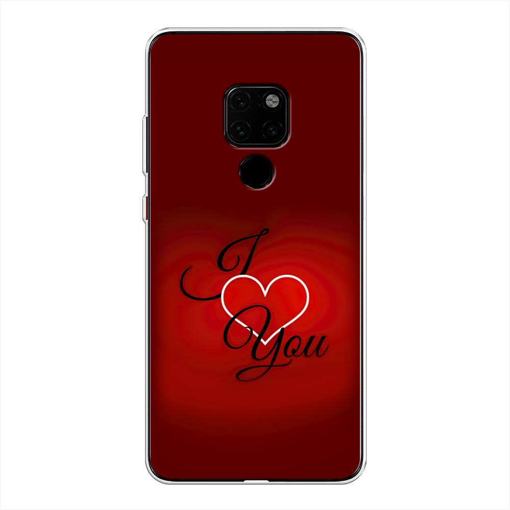 

Чехол Awog на Huawei Mate 20 "I love you 3", Красный;черный, 66850-6