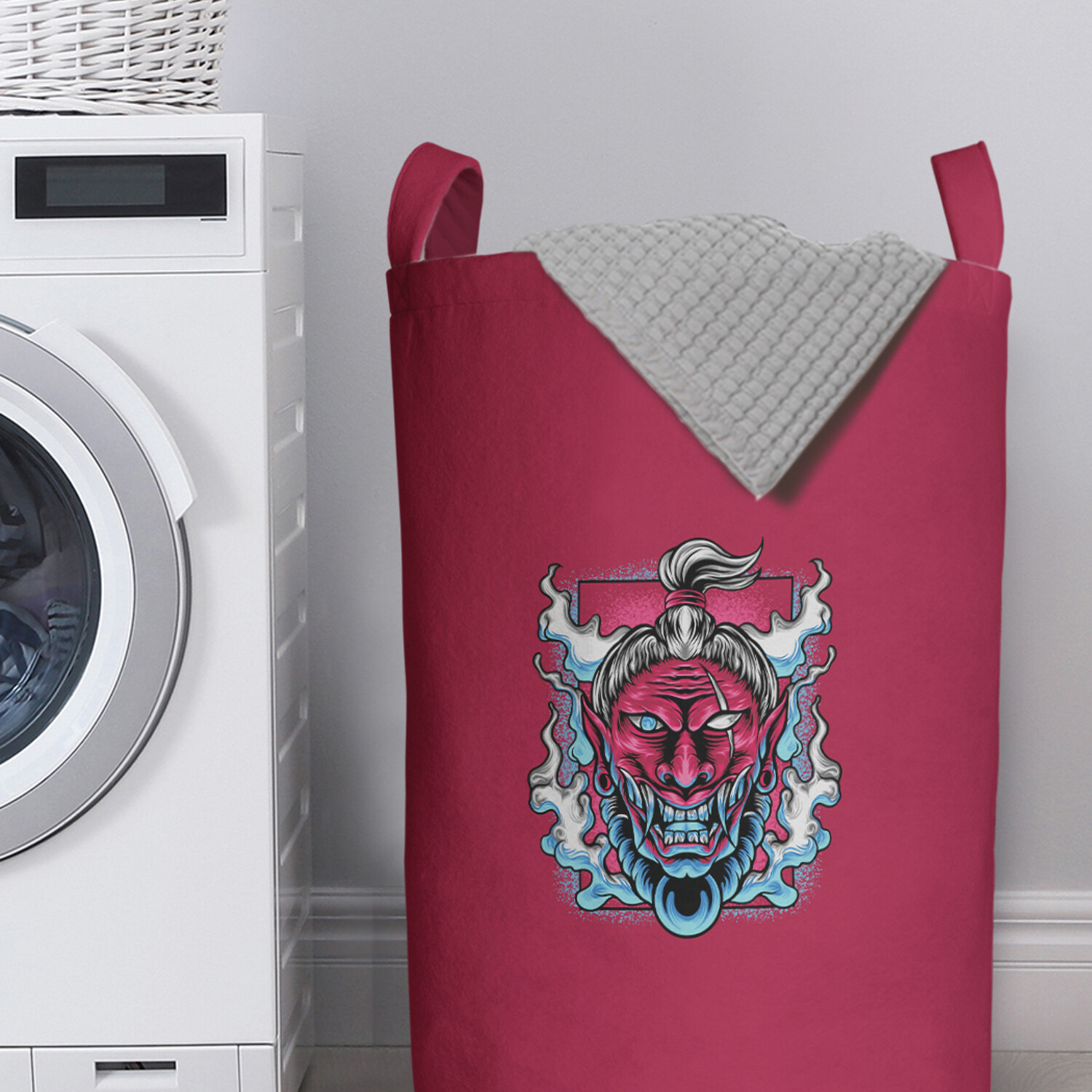 

Корзина для хранения вещей JoyArty "Зловещая маска" 40x60 см, Красный, Зловещая маска