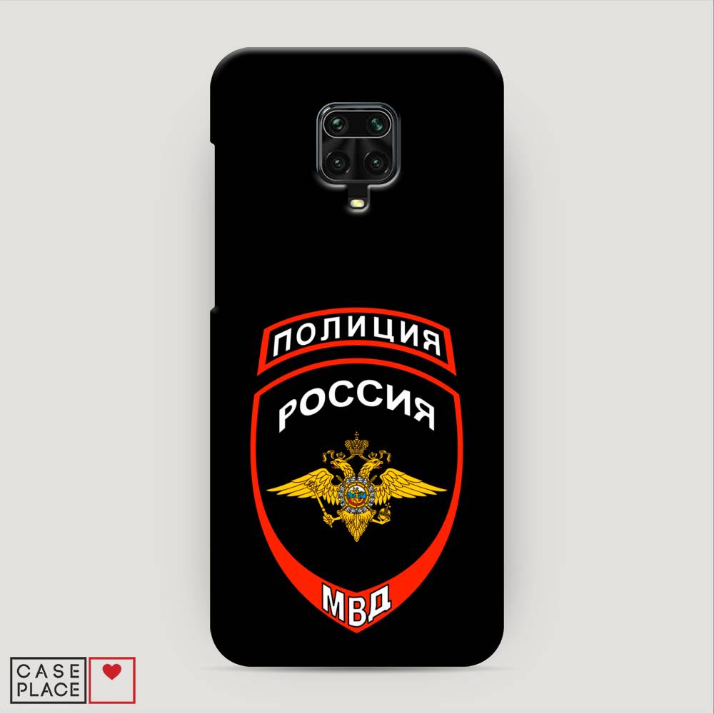 фото Пластиковый чехол "полиция шеврон" на xiaomi redmi note 9 pro awog