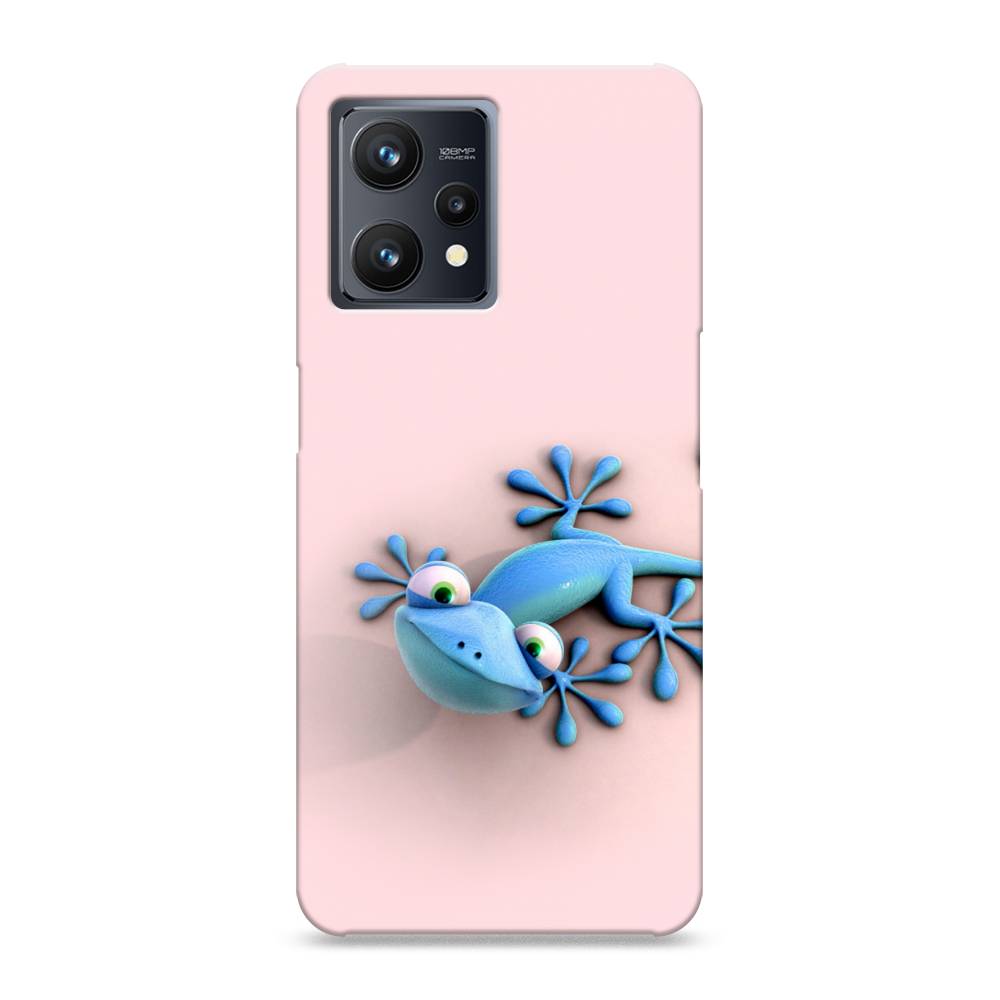 

Пластиковый чехол "Голубая ящерка" на Realme 9 Pro Plus, 258720-1