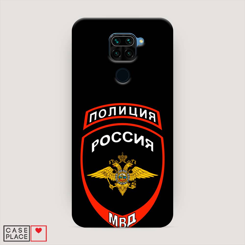 фото Пластиковый чехол "полиция шеврон" на xiaomi redmi note 9 awog