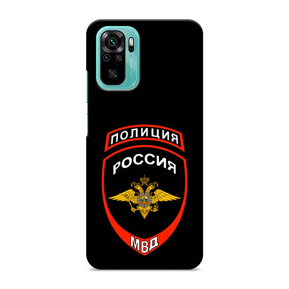 фото Пластиковый чехол "полиция шеврон" на xiaomi redmi note 10s awog