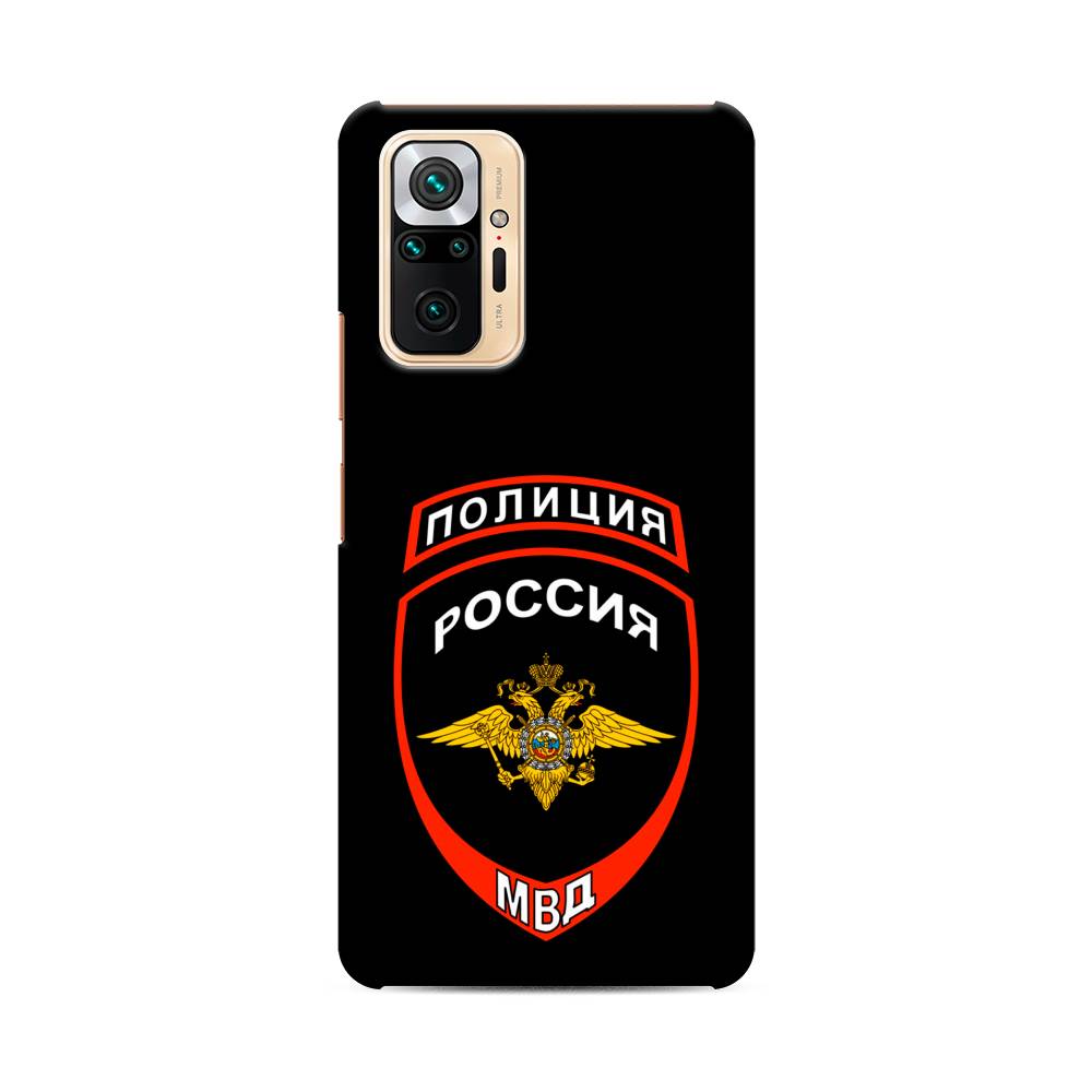 фото Пластиковый чехол "полиция шеврон" на xiaomi redmi note 10 pro awog