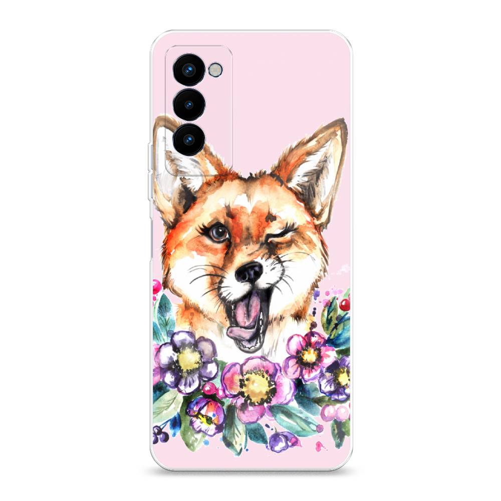 

Чехол Awog на Tecno Camon 18P "Подмигивающая лиса", Разноцветный, 300750-10