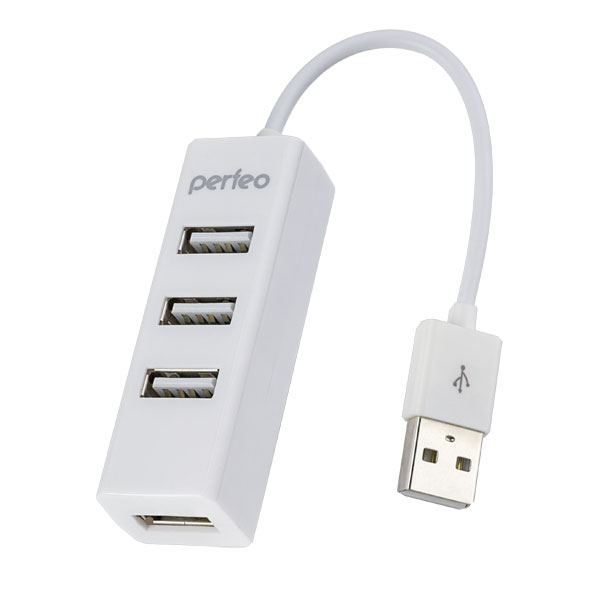 

Perfeo USB-HUB 4 Port, (PF-HYD-6010H White) белый