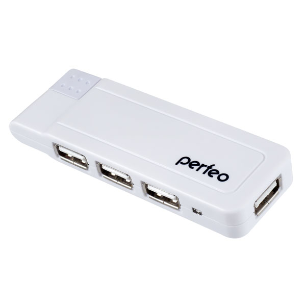 

Perfeo USB-HUB 4 Port, (PF-VI-H021 White) белый