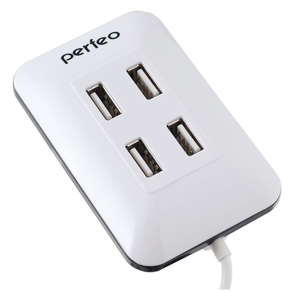 

Perfeo USB-HUB 4 Port, (PF-VI-H028 White) белый