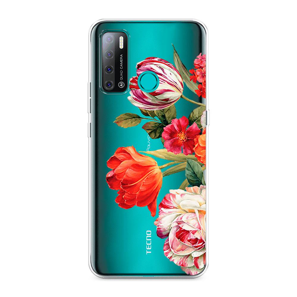 

Чехол Awog на Tecno Pouvoir 4 "Весенний букет", Разноцветный, 300350-8