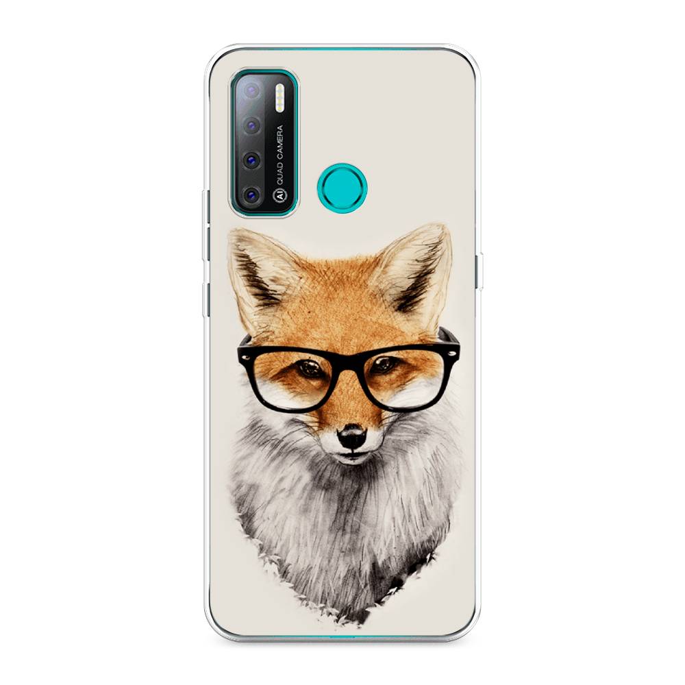 

Чехол Awog на Tecno Pouvoir 4 "Лиса в очках", Разноцветный, 300350-10