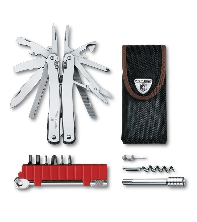 

Мультитул VICTORINOX SwissTool Spirit X Plus Ratchet, 105 мм, 36 функций, в чехле, Серебристый, Spirit X Plus Ratchet