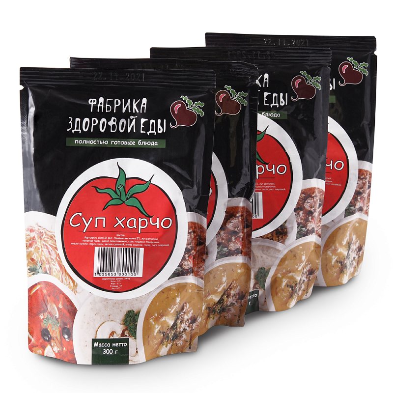 

Фабрика здоровой еды. Суп харчо 4шт*300г 1,2кг