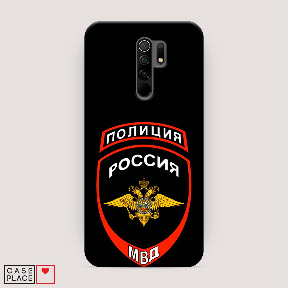 фото Пластиковый чехол "полиция шеврон" на xiaomi redmi 9 awog