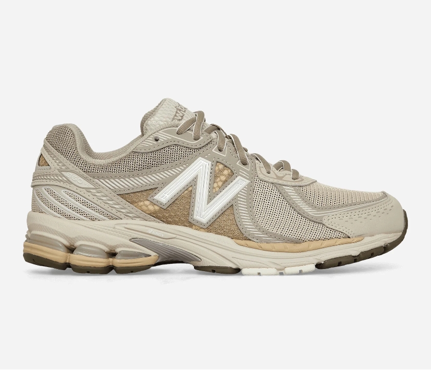 

Спортивные кроссовки мужские New Balance NB 860 V2 бежевые 43 RU, Бежевый, NB 860 V2