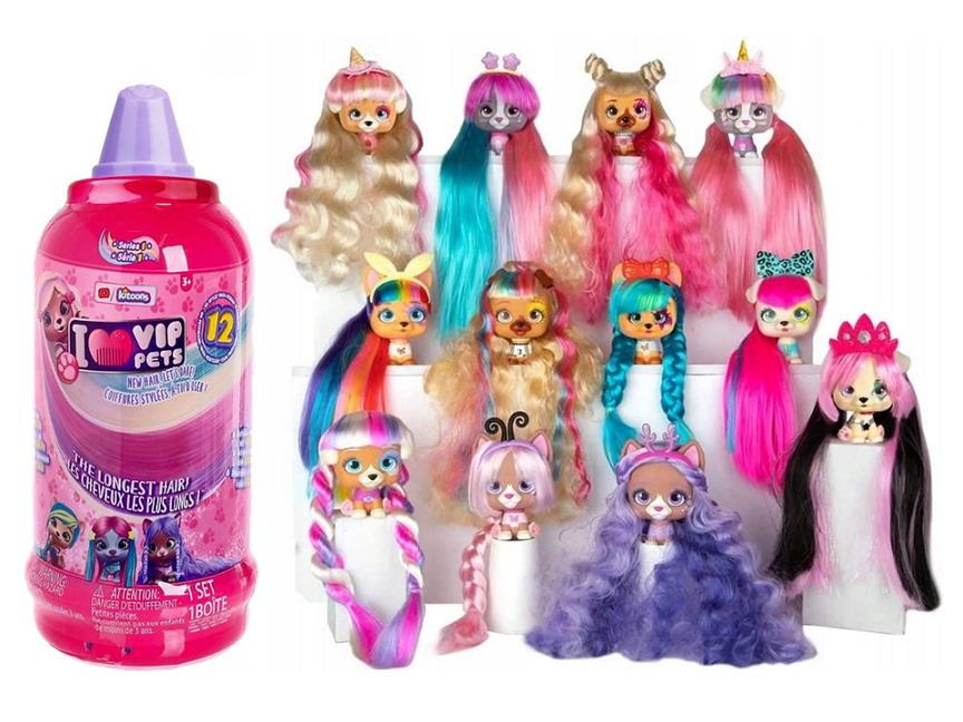 фото Фигурка imc toys vip pets модные щенки, 12 видов в коллекции (лиловые крышки) 711709/1-wv