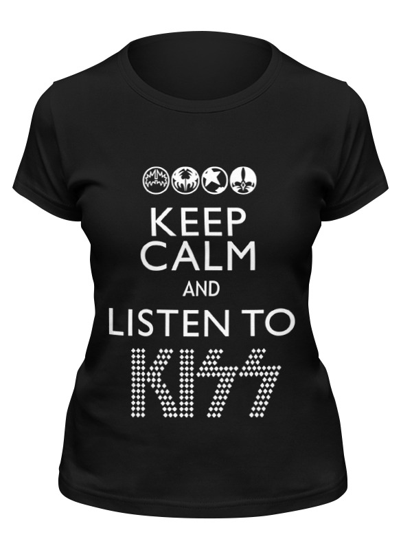 

Футболка женская Printio Kiss (кисс) черная 2XL, Черный, Kiss (кисс)
