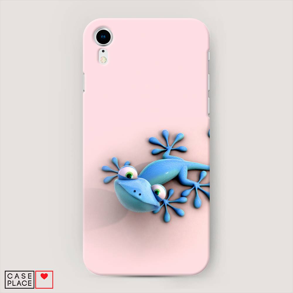 

Пластиковый чехол "Голубая ящерка" на Apple iPhone XR (10R), 12020-1