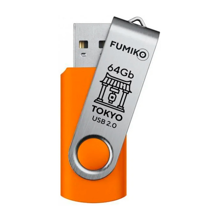 

Флешка Fumiko Tokyo 64ГБ Orange (FTO-35), Tokyo