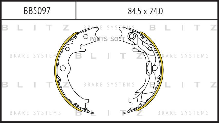

Тормозные колодки BLITZ барабанные BB5097, BB5097