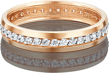 

Кольцо из золота р. 17 PLATINA jewelry 01-3268-00-401-1110-24, фианит, 01-3268-00-401-1110-24