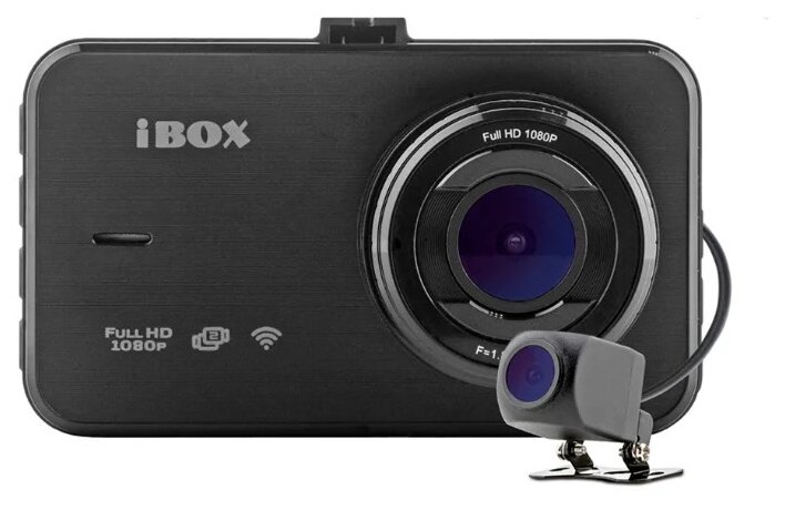фото Видеорегистратор ibox optic wifi dual + камера заднего вида