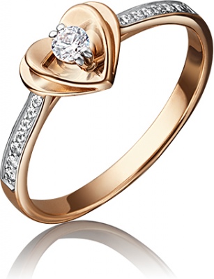 

Кольцо из золота р. 15,5 PLATINA jewelry 01-4745-00-501-1111-38, фианит, 01-4745-00-501-1111-38