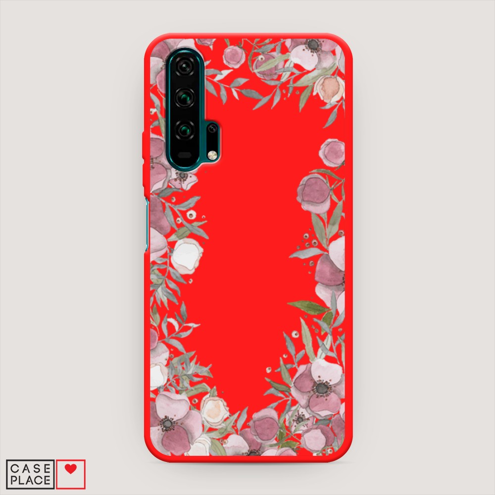 

Чехол Awog на Honor 20 Pro "Розовая цветочная рамка", Разноцветный, 69353-1
