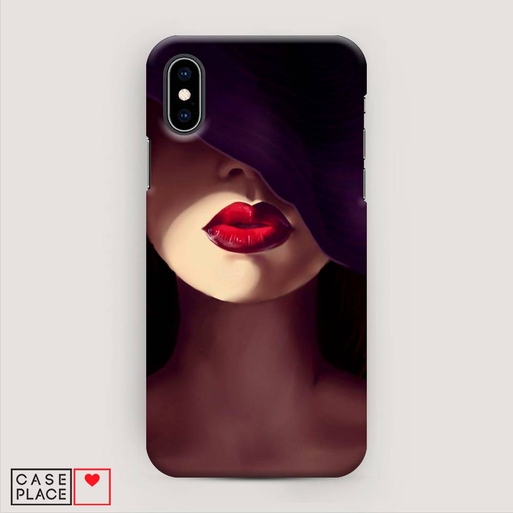 

Пластиковый чехол "Красные губы" на Apple iPhone X (10), 11020-5