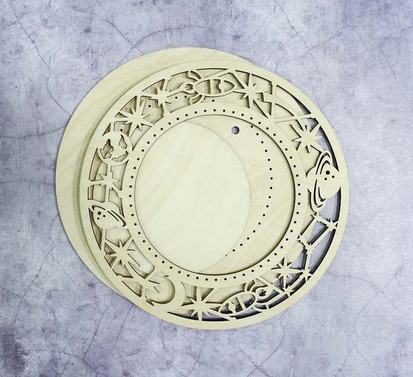 

Рамка «Космос», средняя, 15x15 см, Бежевый