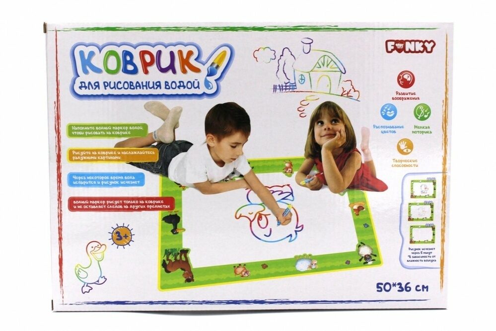 

FUNKY TOYS Коврик для рисования водой Ферма