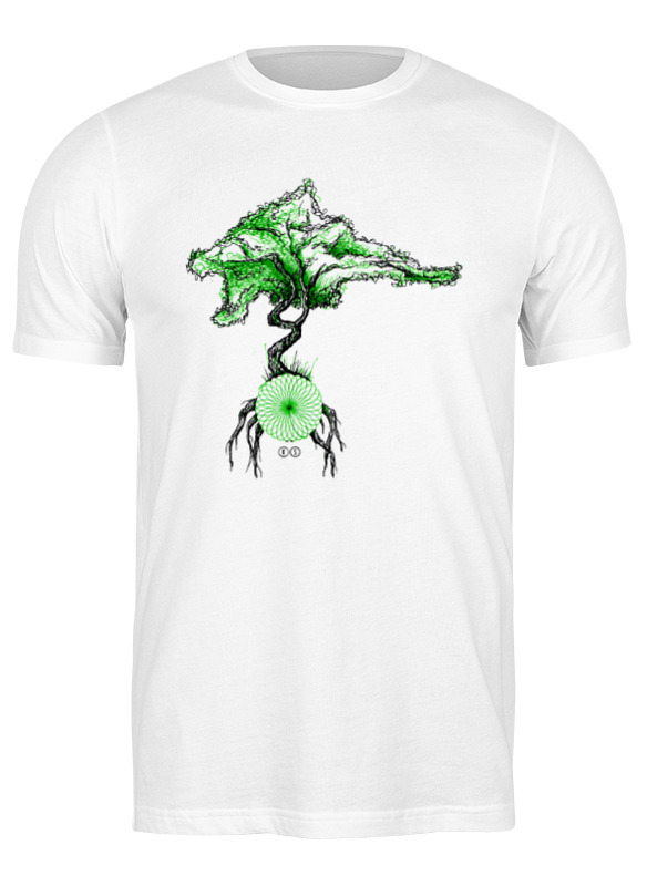 

Футболка мужская Printio Green 1 белая M, Белый, Green 1