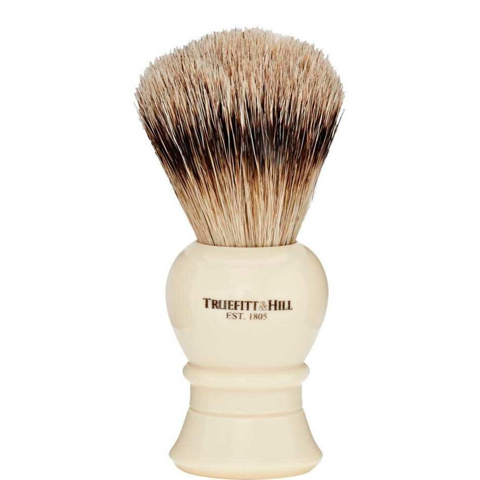 фото Помазок truefitt & hill faux ivory super badger shave brush regency