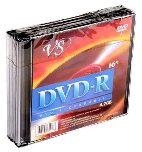 Диск dvd-r VS VSDVDRSL01 1шт.