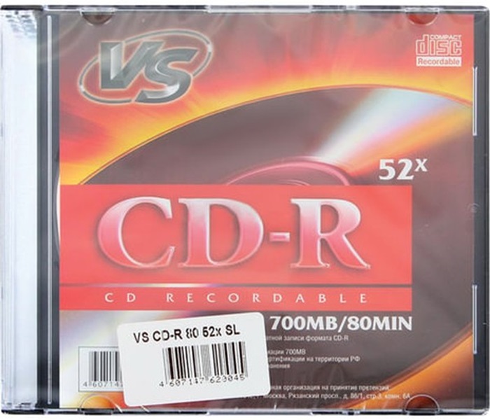 Диск cd-r VS VSCDRSL01 1шт.