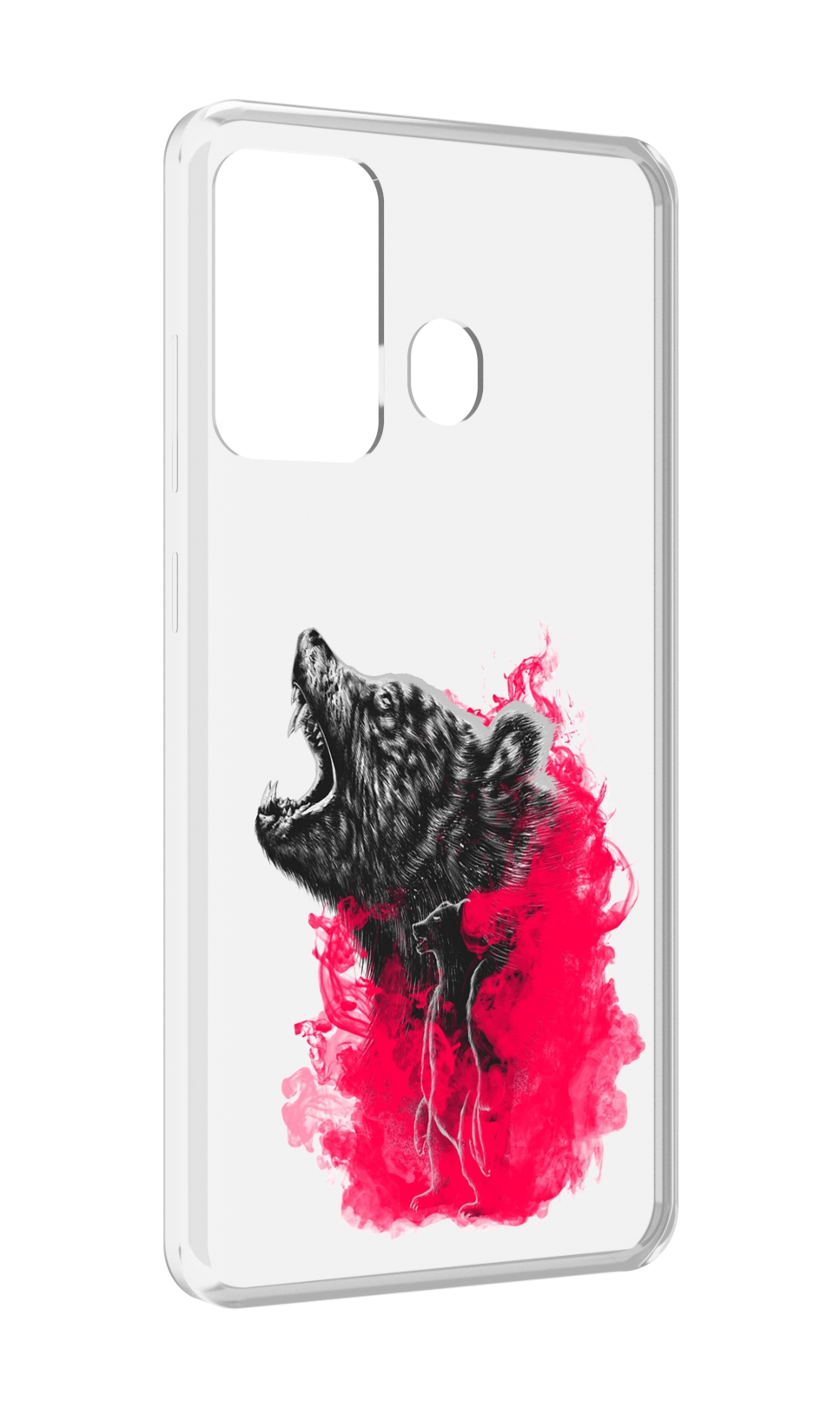 

Чехол MyPads медведь в дымке для ITEL A27 / ITEL P17, Прозрачный, Tocco