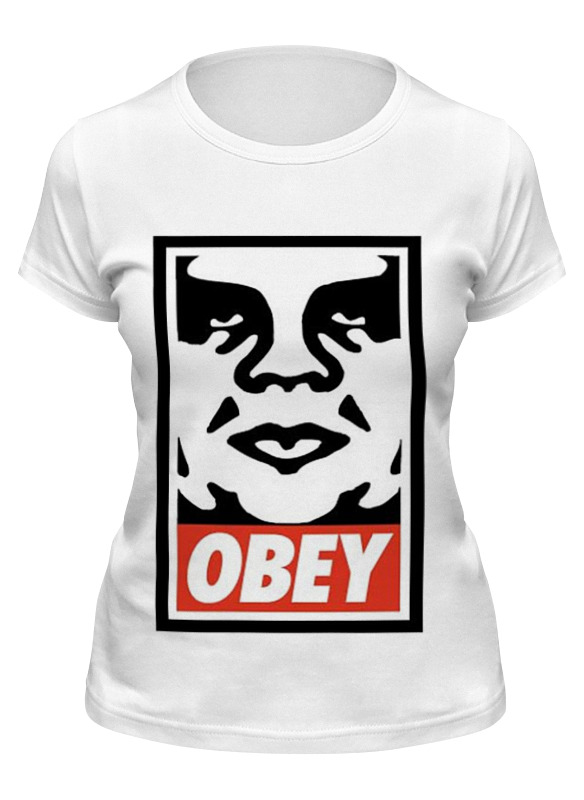 

Футболка женская Printio Obey. белая M, Белый, Obey.